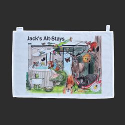 Animals of Jacks Tea Towel