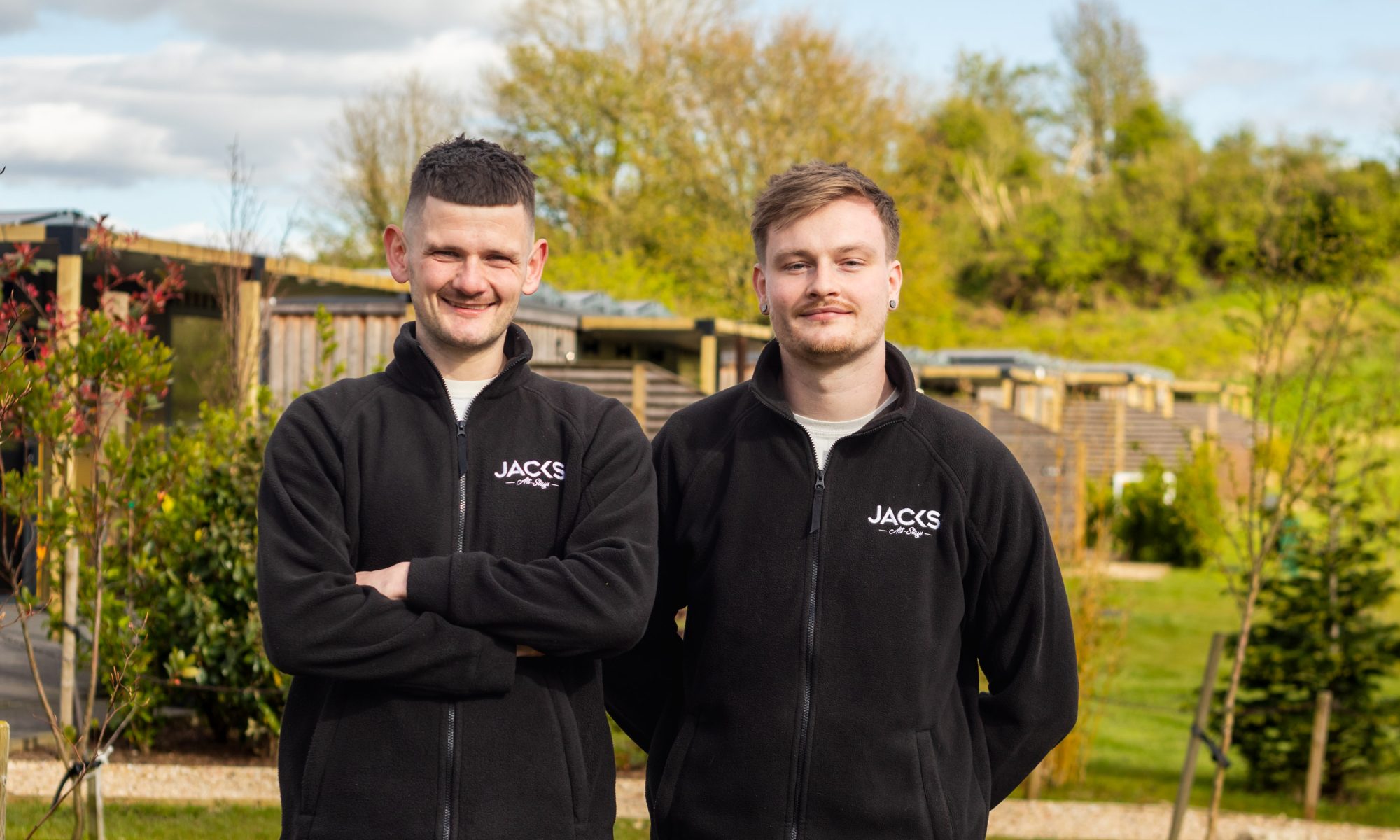 Adam Jack and Daniel Jack - Co-Founders of Jack's Alt-Stays - Unique Hot Tub Cabins in Millport, Scotland