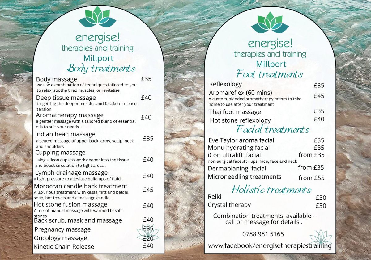 Energise! Millport Massage Treatments