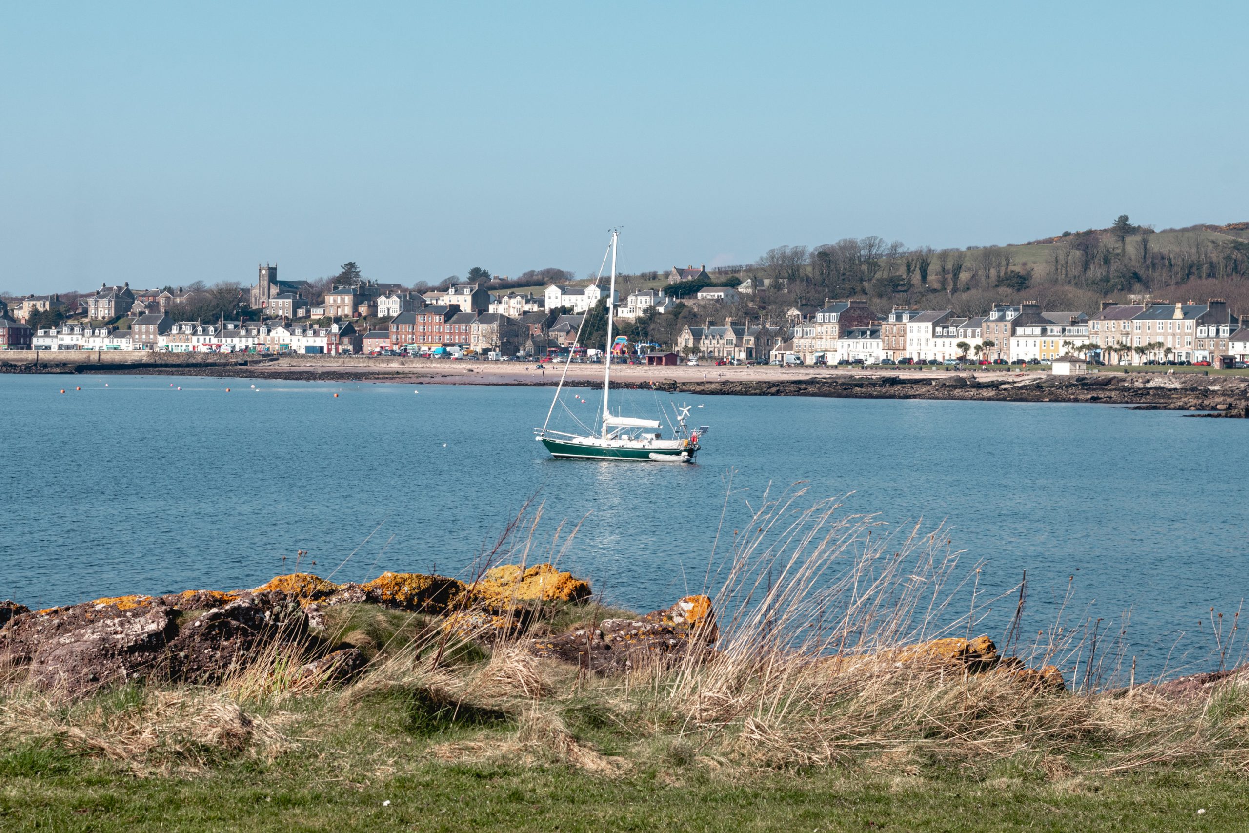 Millport town from Kames Bay