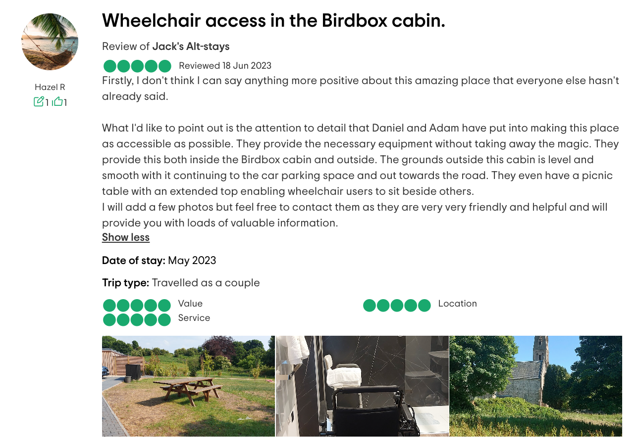 The Birdbox - TripAdvisor Review 1