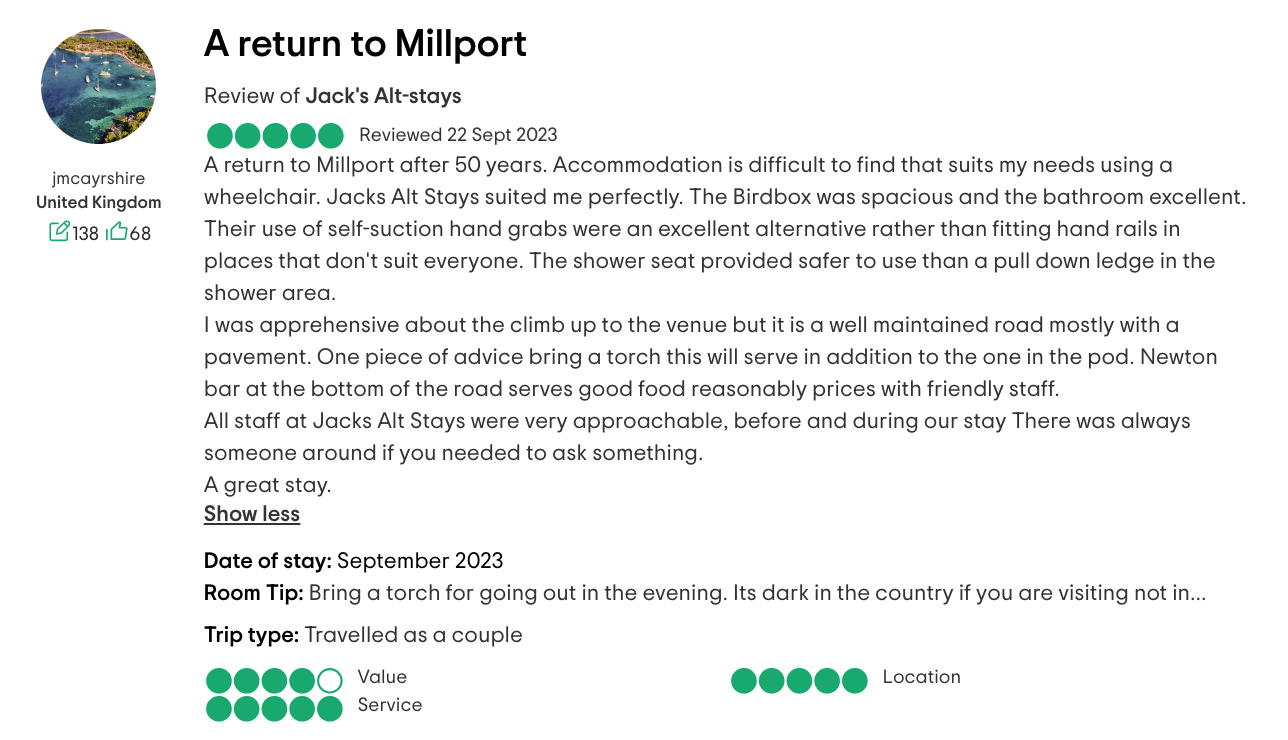 The Birdbox - TripAdvisor Review 2