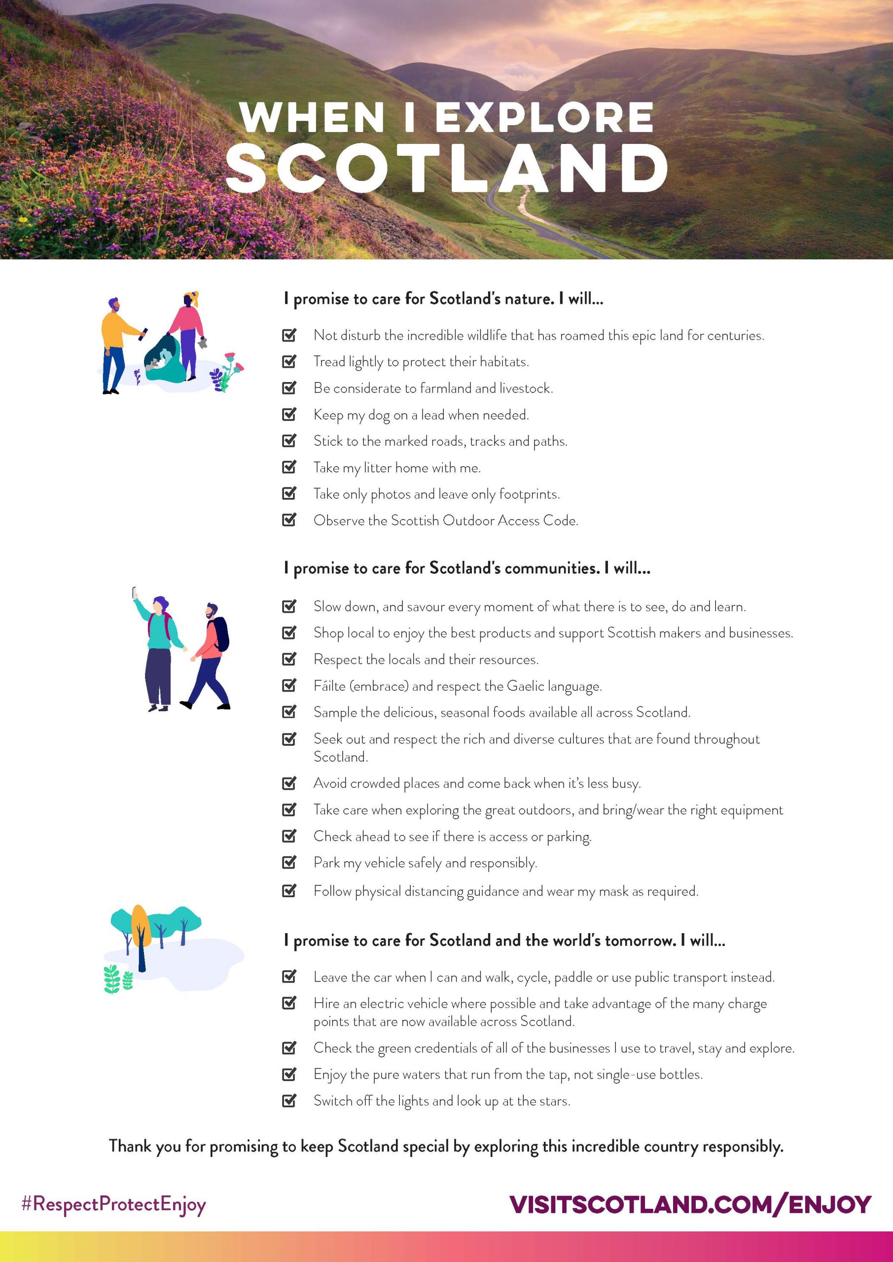 VisitScotland's Visitor Pledge