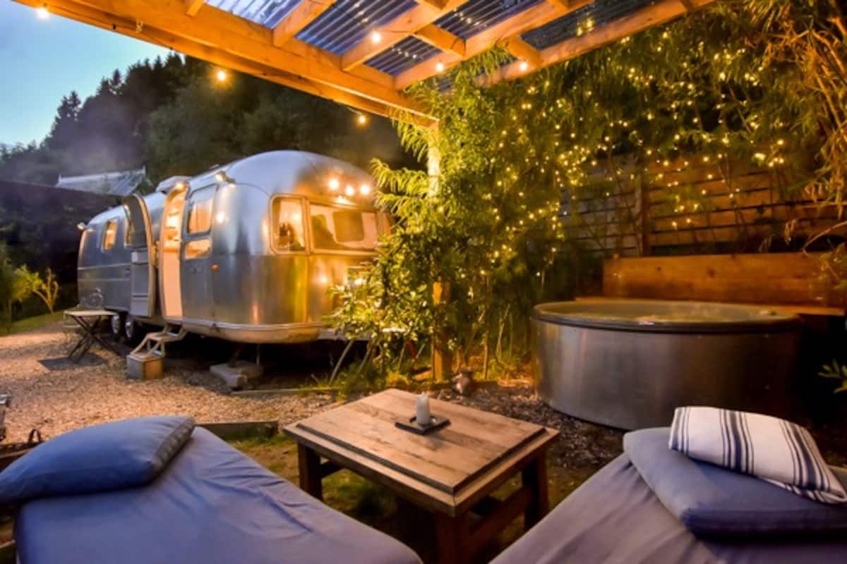 Unique Airbnb in Scotland - Luxury Airstream Caravan