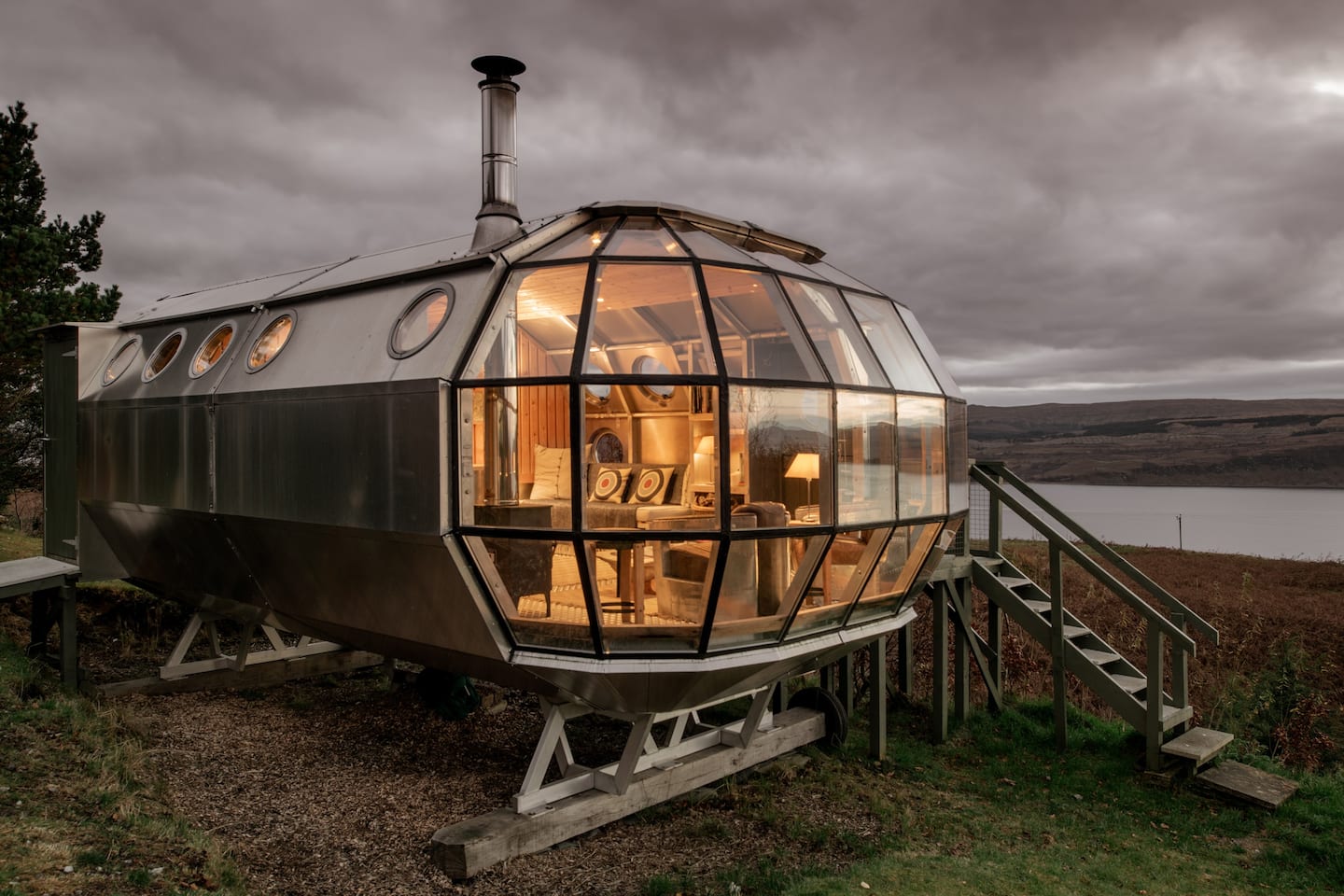 Unique Airbnb in Scotland - Drimnin Airship 002