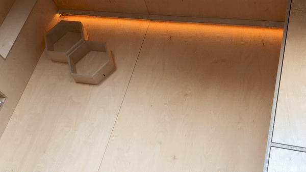 Hexagonal Shelves Installation - Jack's Alt-Stays - The Hive